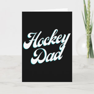 Hockey Pappa Icy Script För Stolta Rink-sidans Pap Kort