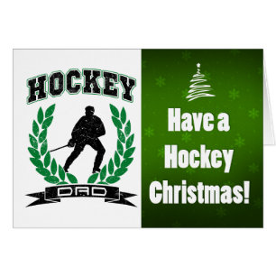 Hockey Pappa julkort Hälsningskort