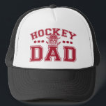 Hockey Pappa Keps<br><div class="desc">Fantastisk-presentidéer för Pappa med Hockey Pappa. Grafik av Mudge Studios. Kan lägga till ytterligare färg- om dessa Fars dag-formgivningar visar sig vara framgångsrika. Våra idrottskonstruktioner gör också underbara födelsedagspressepresenter för Världsmästare Pappa ...  Din Pappa!</div>