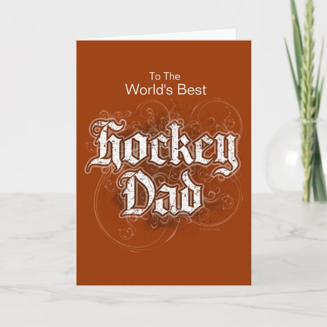 Hockey Pappa Kort (Framsida)