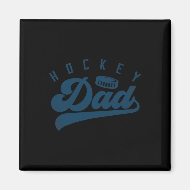 Hockey Pappa presenterar pappa Fars dag Magnet (Framsidan)