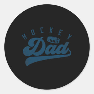 Hockey Pappa presenterar pappa Fars dag Runt Klistermärke