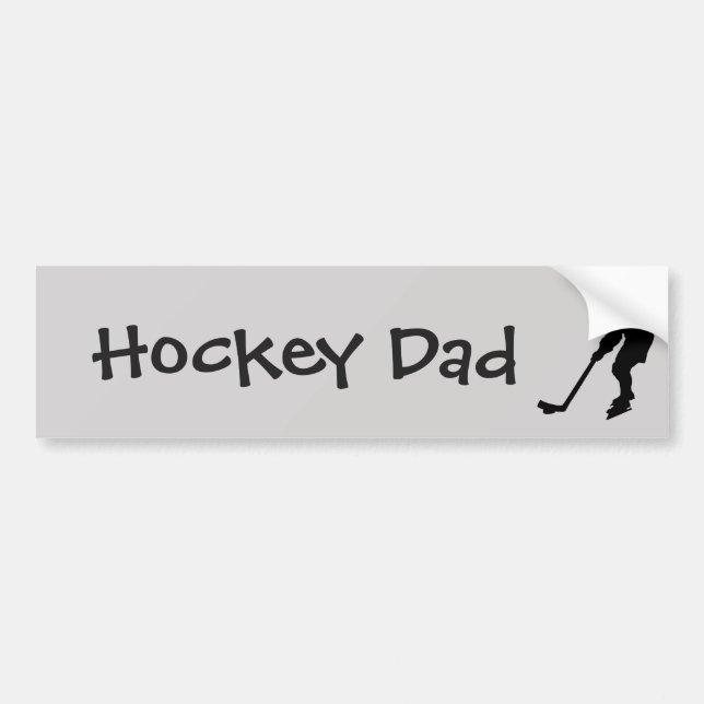 Hockey Pappa Roligt  Quote Hockey Player Bildekal (Framsidan)