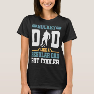 Hockey Pappa som ett reguljärt Pappa men en Underb T Shirt