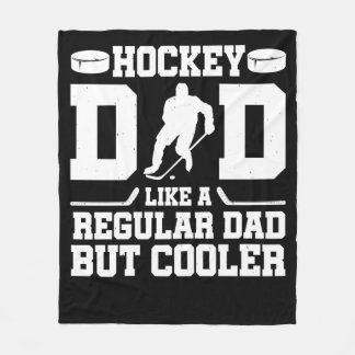 Hockey Pappa som ett vanligt Pappa men kylare Fleecefilt