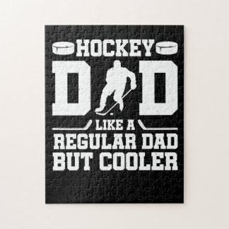 Hockey Pappa som ett vanligt Pappa men kylare Pussel