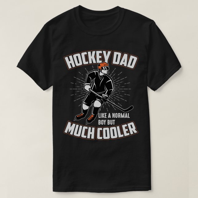 Hockey Pappa som Normal Pappa men mycket Cooler Fu T Shirt (Design framsida)