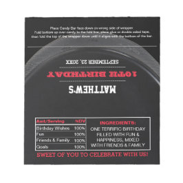 Hockey Party Favor Chocolate Candy Wrappers Anteckningsblock