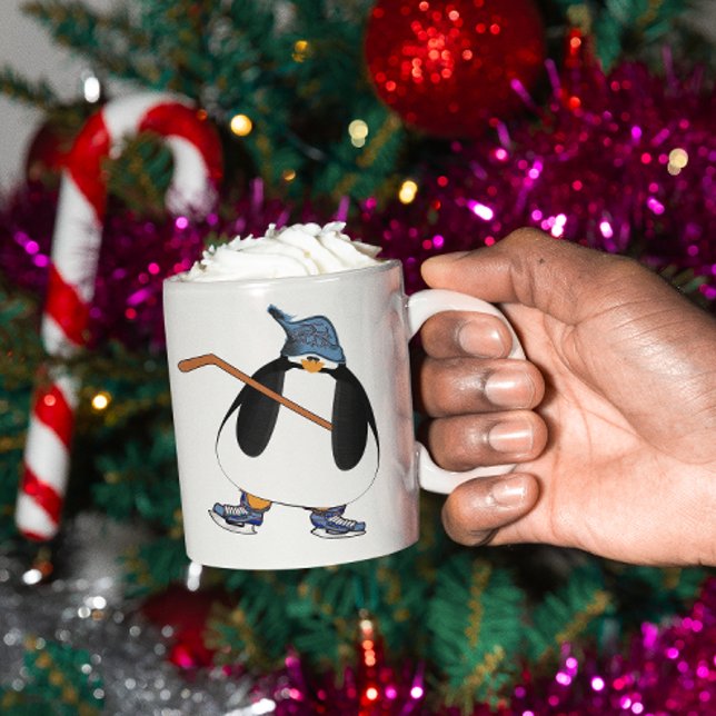 Hockey Penguin Kaffemugg (Skapare uppladdad)
