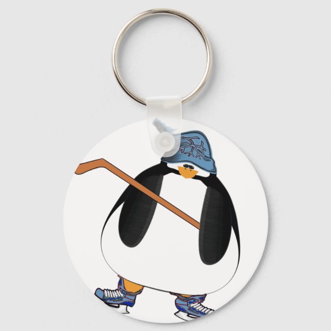 Hockey Penguin Nyckelring (Framsida)