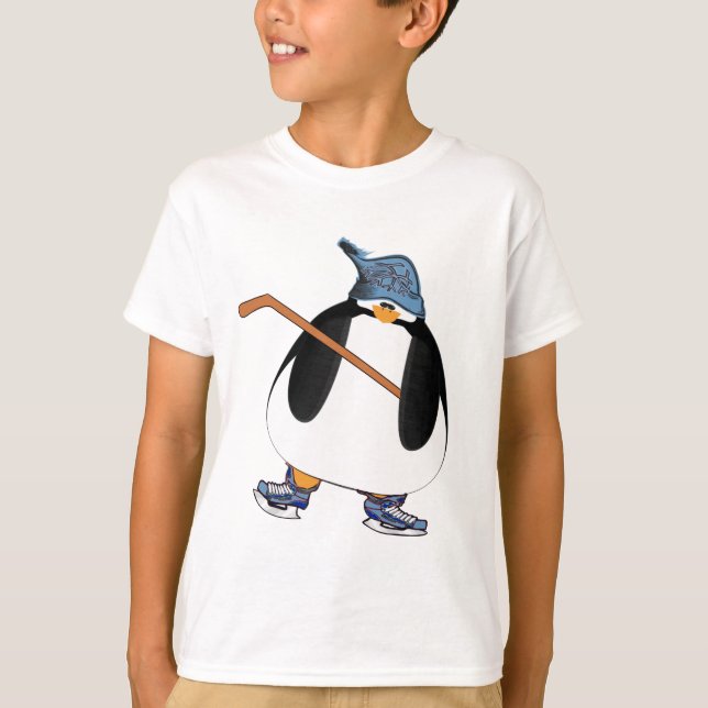 Hockey Penguin T Shirt (Framsida)