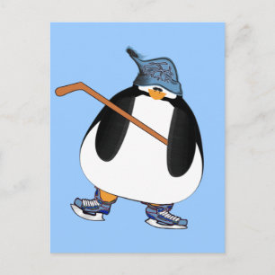 Hockey Penguin Vykort