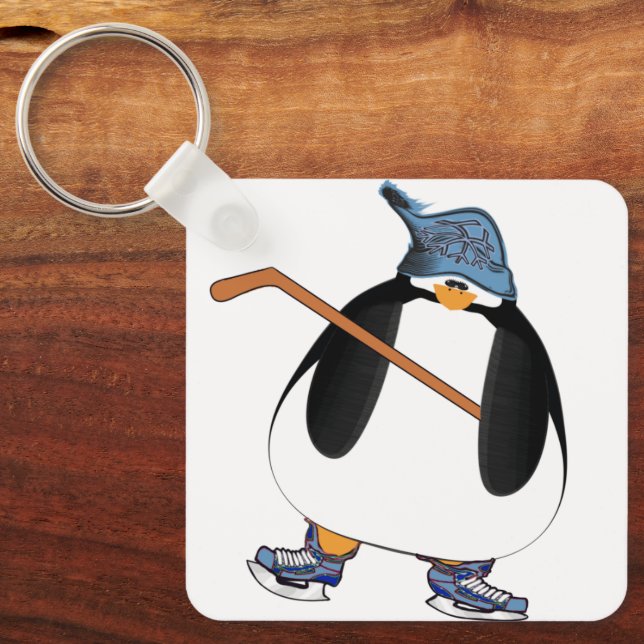 Hockey Pingvin Nyckelring (Framsida)