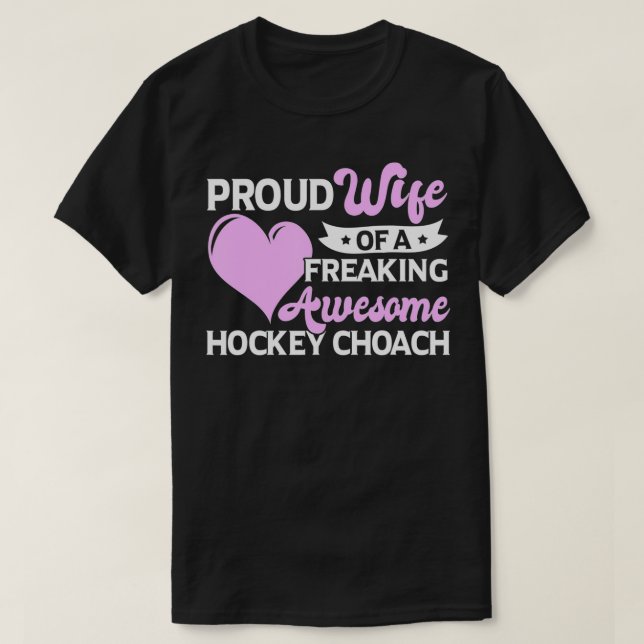 Hockey Player Älskare Hockey Coach Makfe T Shirt (Design framsida)
