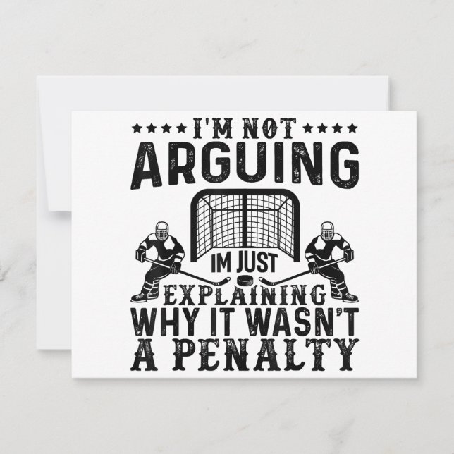 Hockey Player Arguing Gift Funny Hockey (Framsida)