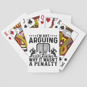 Hockey Player Arguing Gift Funny Hockey Casinokort
