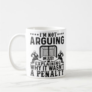 Hockey Player Arguing Gift Funny Hockey Kaffemugg
