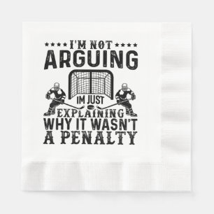 Hockey Player Arguing Gift Funny Hockey Pappersservett