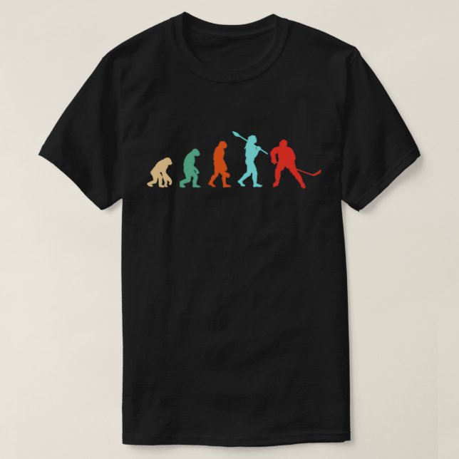 Hockey Player Evolution T Shirt (Design framsida)