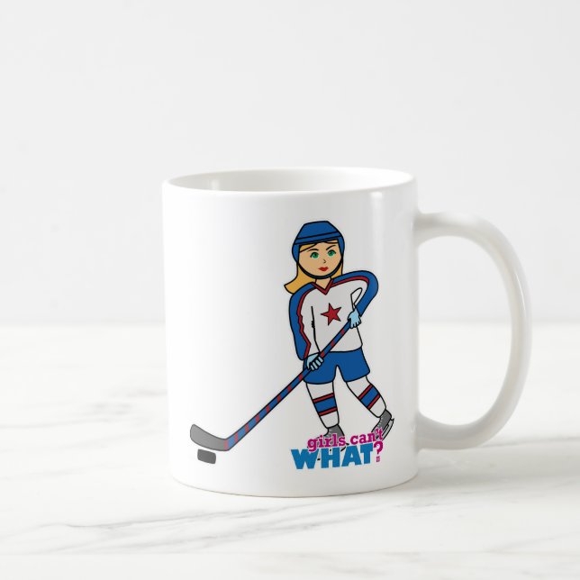 Hockey Player Girl Kaffemugg (Höger)