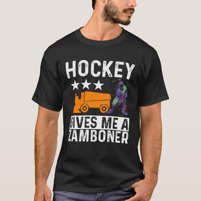Hockey Player  Hockey Gives Me a Zamboner  1 T Shirt (Framsida)