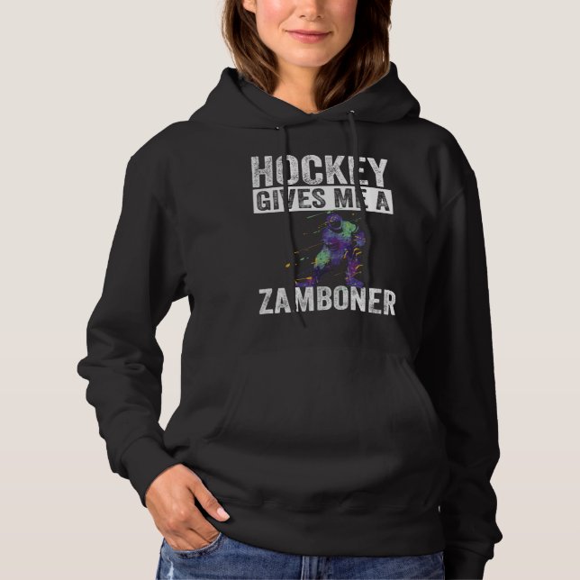 Hockey Player  Hockey Gives Me a Zamboner T Shirt (Framsida)