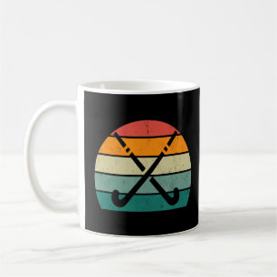 Hockey Player Hockey Puck Fält Roller Stick Strik Kaffemugg