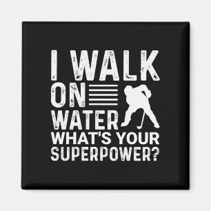 Hockey Player I Walk på Vatten Magnet