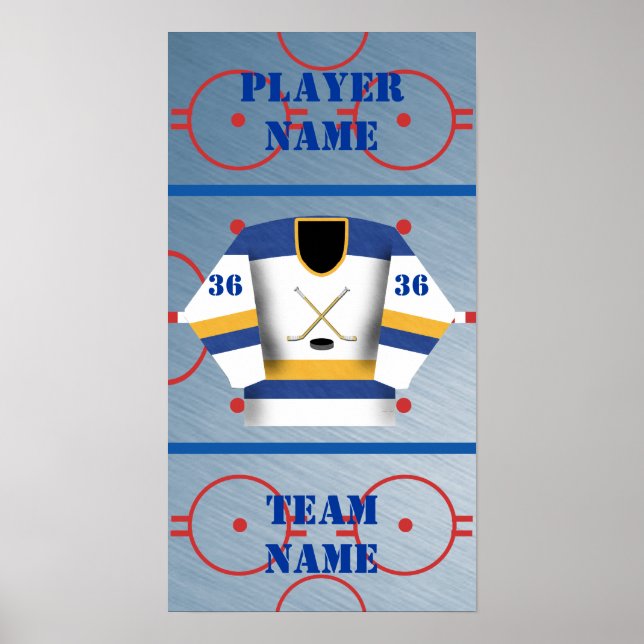Hockey Player Jersey Poster (Framsidan)