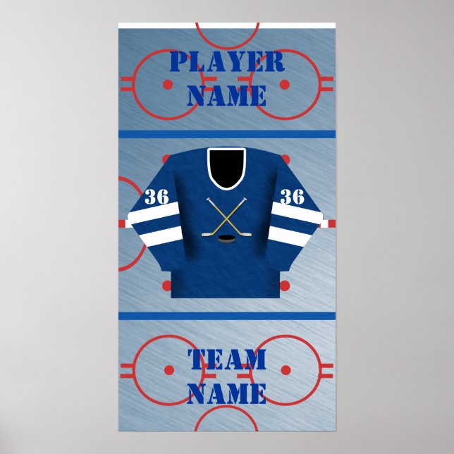 Hockey Player Jersey Poster (Framsidan)
