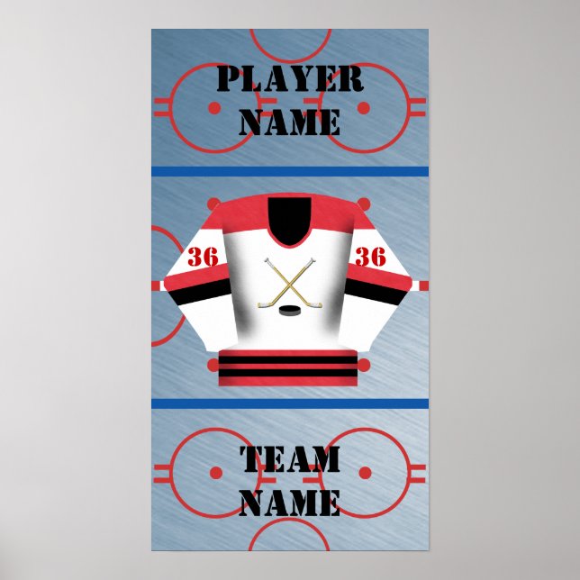 Hockey Player Jersey Poster (Framsidan)