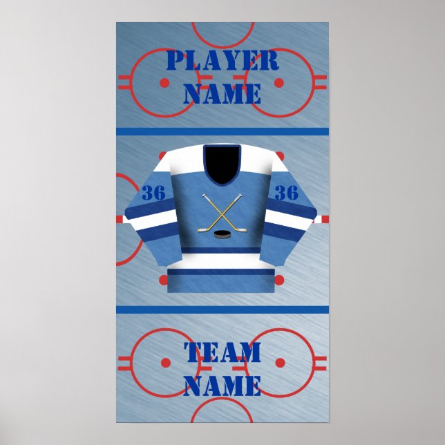 Hockey Player Jersey Poster (Framsidan)