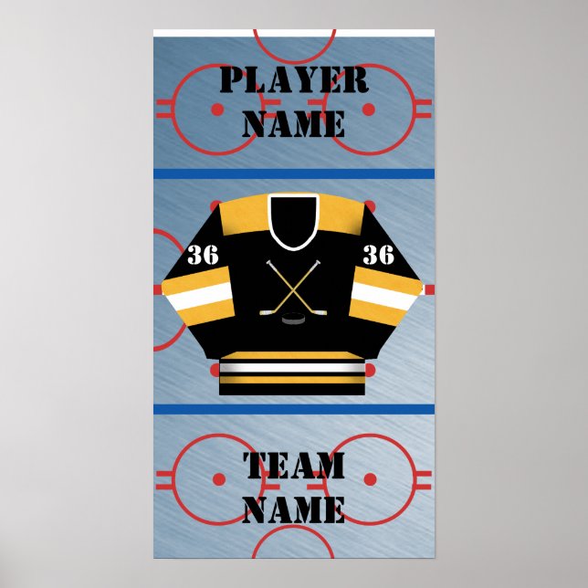 Hockey Player Jersey Poster (Framsidan)