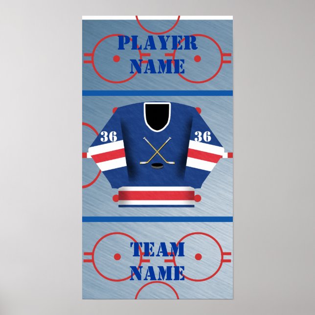 Hockey Player Jersey Poster (Framsidan)