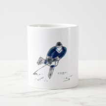 Hockey Player jumbo mugg