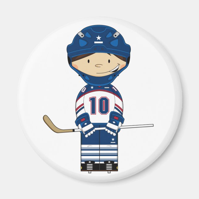 Hockey Player Magnet (Framsidan)