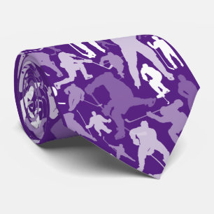 Hockey Player Mönster Neck Tie Slips