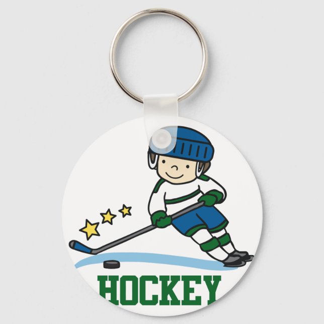 Hockey Player Nyckelring (Framsida)