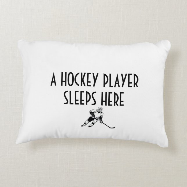 HOCKEY PLAYER PILLOW PRYDNADSKUDDE (Baksidan)