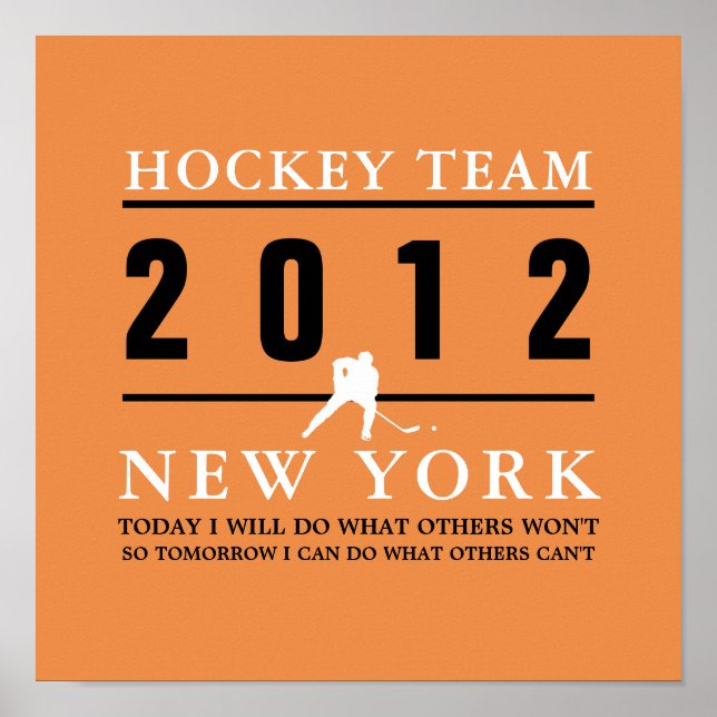 Hockey Player Poster (Framsidan)