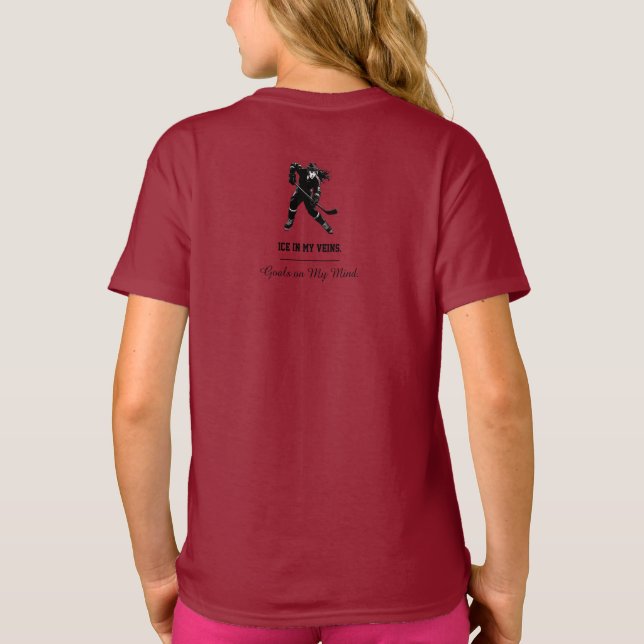 Hockey Player Shirt - fet och dynamisk ishockey T (Baksida)