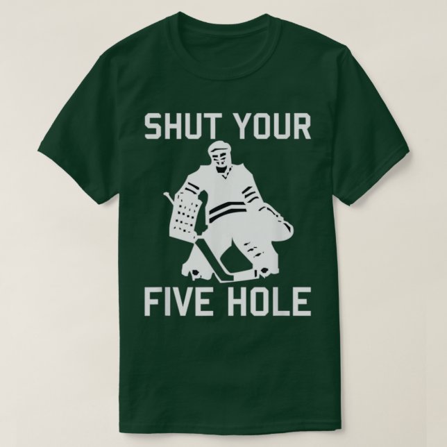 Hockey Player SKUT DITT FEM HÅL FUNny Kärlek Hocke T Shirt (Design framsida)