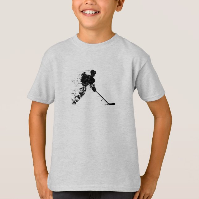 Hockey Player spelar T Shirt (Framsida)
