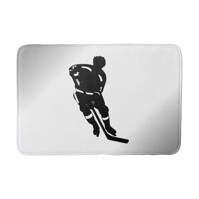 Hockey Player Sport Design Badrumsmatta (Framsidan)
