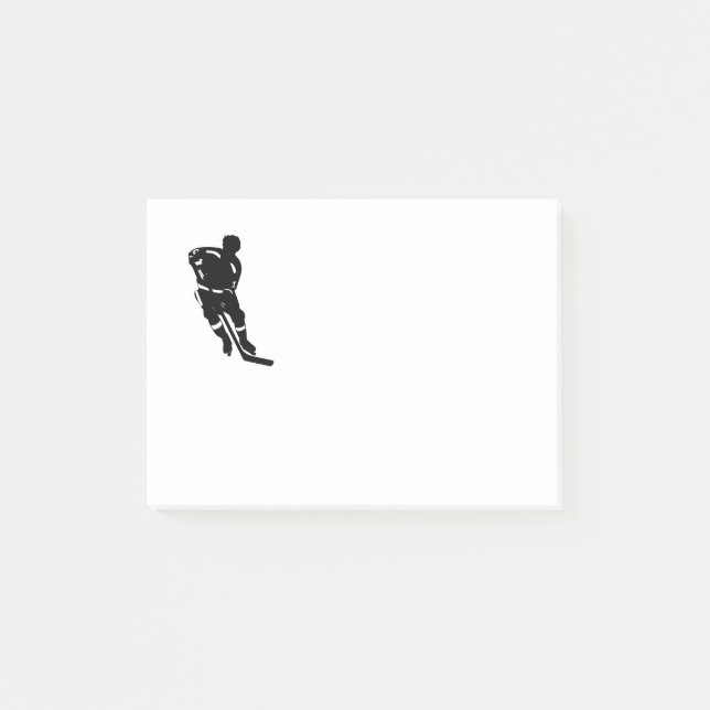 Hockey Player Sport Design Post-it Block (Framsida)