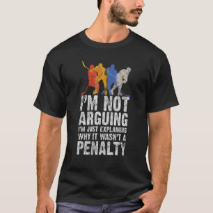 Hockey Player Sports Game Gag Graphic T Shirt