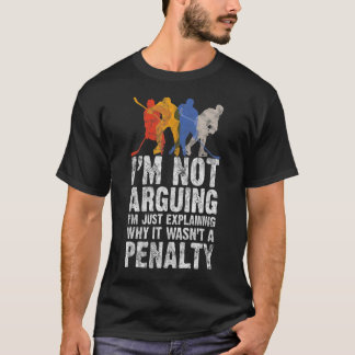 Hockey Player Sports Game Gag Graphic T Shirt