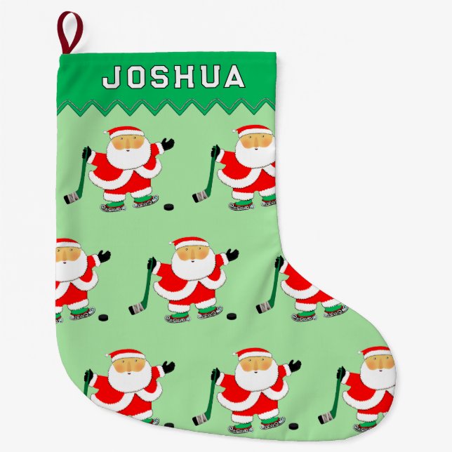 Hockey Player Stor Julstrumpa (Framsidan)
