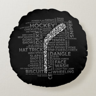 Hockey Players and Slang Rund Kudde