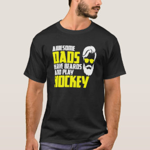 Hockey Playoff Beard Fars dag som säger Hockey Pl T Shirt